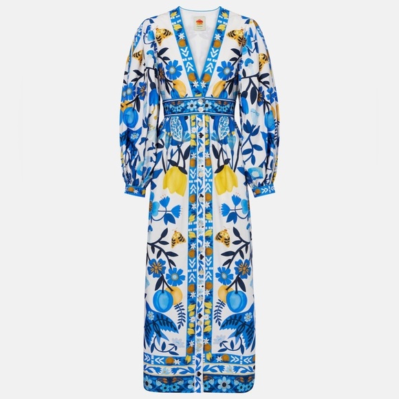 FARM RIO Floral cotton maxi dress - Picture 5 of 12